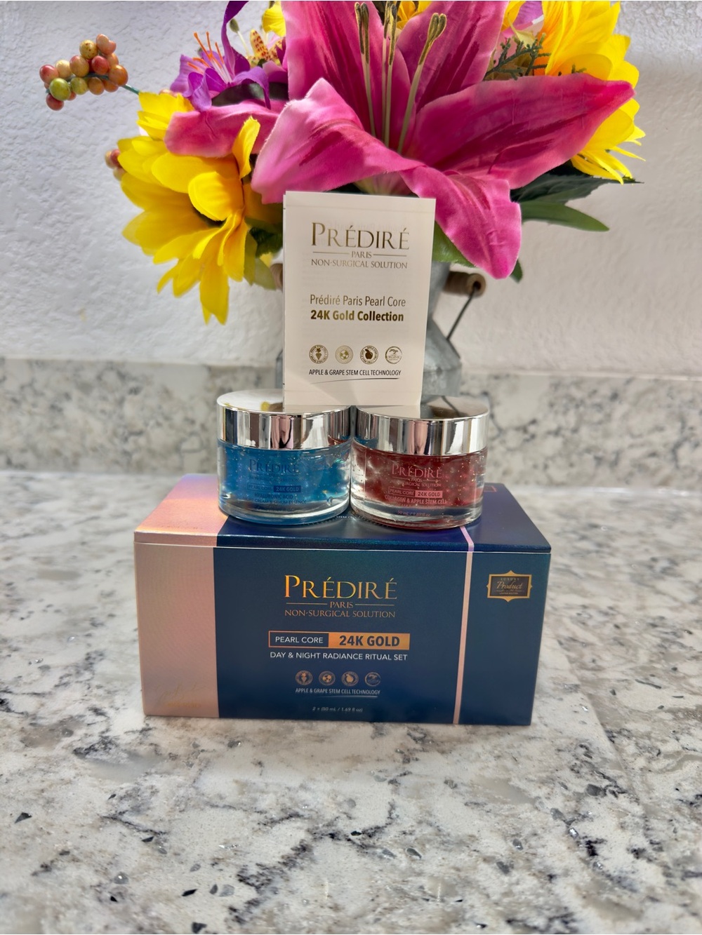 Prédiré Paris 24K Gold Day & Night Radiance Set, Collagen & Hyaluronic Acid